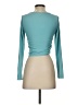 Laslulu Teal Long Sleeve Top Size S - photo 2