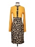 Shein Animal Print Yellow Casual Dress Size 4 - photo 1