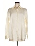 Zara Ivory Long Sleeve Button-Down Shirt Size M - photo 1