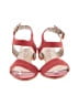 Malu Color Block Red Sandals Size 9 - photo 2