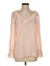Banana Republic 100% Polyester Pink Long Sleeve Blouse Size S - photo 1