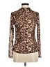 Unbranded Animal Print Brown Long Sleeve Blouse Size M - photo 1