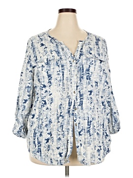 Jm Collection 3/4 Sleeve Blouse