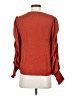 Shore 100% Rayon Orange 3/4 Sleeve Blouse Size XS - photo 2
