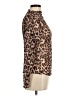 Unbranded Animal Print Brown Long Sleeve Blouse Size M - photo 4
