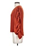 Shore 100% Rayon Orange 3/4 Sleeve Blouse Size XS - photo 5