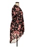 Torrid 100% Polyester Floral Black 3/4 Sleeve Blouse Size 1X Plus (1) - photo 4
