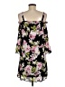 Lily Rose 100% Polyester Floral Black Casual Dress Size M - photo 2