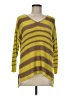 August Silk Stripes Yellow Pullover Sweater Size M - photo 1