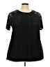BLOOMCHIC Black Short Sleeve Top Size 18 - photo 1