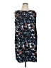 Halogen 100% Polyester Print Blue Cocktail Dress Size XL - photo 1