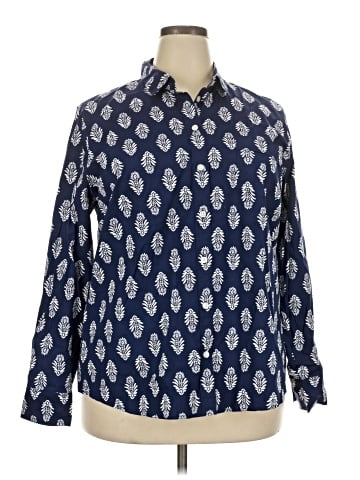 J.Crew Factory Store Long Sleeve Button-Down Shirt (view 1)