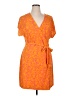 Nine West Paisley Orange Casual Dress Size XL - photo 1