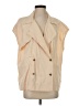 Free People Tan Sleeveless Button-Down Shirt Size S - photo 1