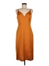 Express 100% Polyester Solid Orange Casual Dress Size M - photo 1