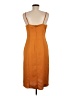 Express 100% Polyester Solid Orange Casual Dress Size M - photo 2