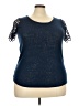 The Limited 100% Polyester Blue Short Sleeve Top Size XXL - photo 1