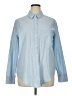 Athleta Color Block Blue Long Sleeve Button-Down Shirt Size XL - photo 1