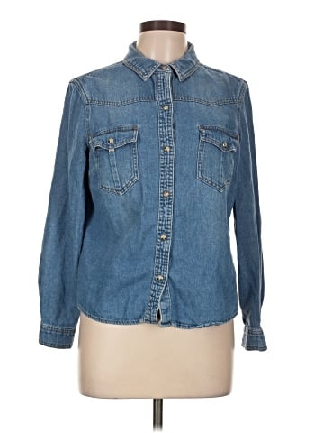 F&F Clothing Long Sleeve Button-Down Shirt (view 1)