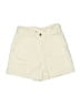 Zara 100% Cotton Solid Ivory Khaki Shorts Size 8 - photo 1