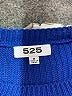 525 America 100% Cotton Solid Blue Pullover Sweater Size M - photo 7