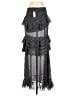 PrettyLittleThing 100% Polyester Polka Dots Black Formal Skirt Size 4 - photo 2