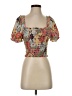 Monteau Orange Short Sleeve Top Size S - photo 1