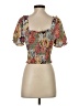Monteau Orange Short Sleeve Top Size S - photo 2