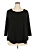 Roz & Ali Black 3/4 Sleeve Top Size 3X - photo 1