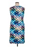 Unbranded Graphic Blue Cocktail Dress Size XL - photo 2