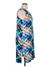 Unbranded Graphic Blue Cocktail Dress Size XL - photo 4