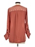 My Michelle Brown Pink Long Sleeve Blouse Size S - photo 2