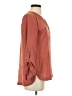 My Michelle Brown Pink Long Sleeve Blouse Size S - photo 4