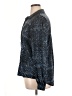 Zac & Rachel 100% Polyester Metallic Blue Long Sleeve Blouse Size XL - photo 5