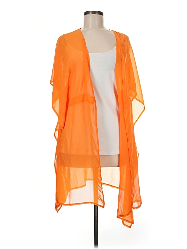 Pre-owned Unbranded Kimono In Orange
