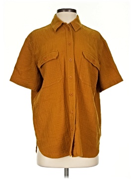 Madewell Lightspun Short-Sleeve Flap-Pocket Shirt (view 1)