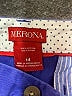 Merona 100% Cotton Solid Blue Shorts Size 14 - photo 3
