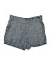 Tahari 100% Linen Chevron-herringbone Blue Shorts Size S - photo 1