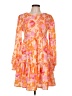 Assorted Brands 100% Polyester Paisley Orange Casual Dress Size L - photo 1