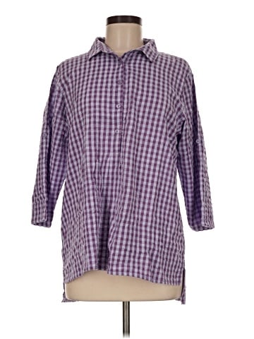 The Vermont Country Store 3/4 Sleeve Button-Down Shirt (view 1)
