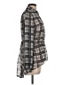 Paper Tee 100% Polyester Plaid Gray Long Sleeve Blouse Size L - photo 4