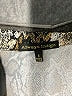 Always Indigo Animal Print Silver 3/4 Sleeve Blouse Size S - photo 7
