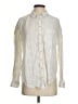 Pilcro Ivory Long Sleeve Button-Down Shirt Size S - photo 1