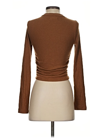 Madewell Brushed Jersey Ruched Long-Sleeve Tee (view 2)