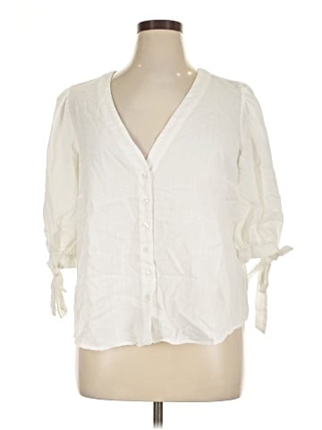 ELOQUII 3/4 Sleeve Blouse (view 1)
