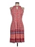 Wisp Print Red Casual Dress Size 10 Petite - photo 1
