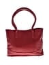 Ameri Leather 100% Leather Solid Burgundy Leather Tote One size - photo 1