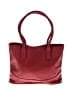 Ameri Leather 100% Leather Solid Burgundy Leather Tote One size - photo 2