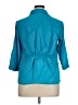 Cato 100% Cotton Teal 3/4 Sleeve Button-Down Shirt Size 14/16W - photo 2