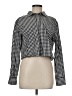 J.Crew Collection 100% Cotton Checkered-gingham Black Long Sleeve Blouse Size 6 - photo 1